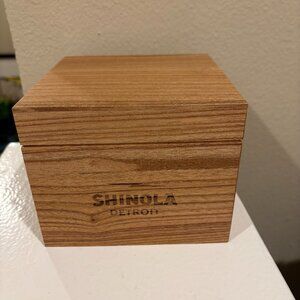 Shinola Natural Wood Storage Box